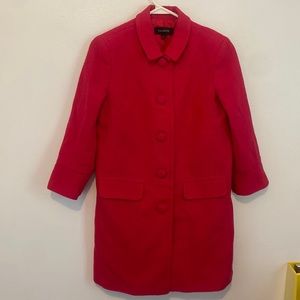 Talbots bright pink coat